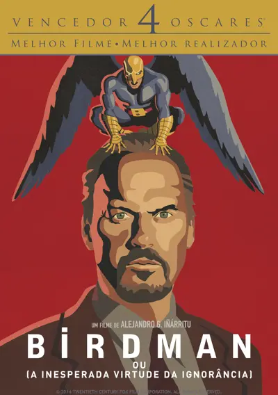 Capa Birdman ou (A Inesperada Virtude da Ignorância)