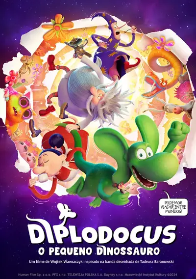 Capa Diplodocus – O Pequeno Dinossauro (VP)