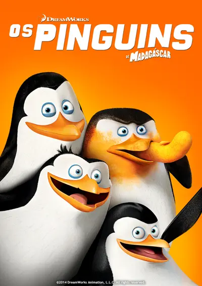 Capa Os Pinguins de Madagáscar