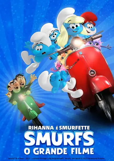 capa Smurfs: O Grande Filme