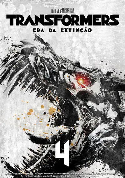 Capa Transformers: Era da Extinção