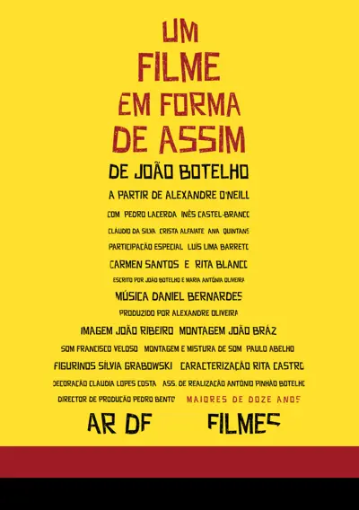 Capa Um Filme em Forma de Assim