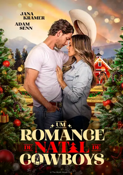 Capa Um Romance de Natal de Cowboys