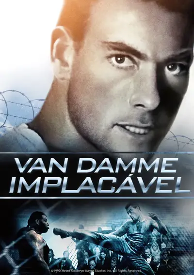Capa Van Damme Implacável